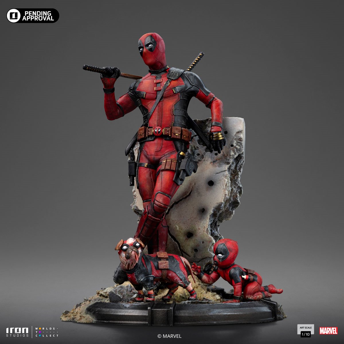 Deadpool & Wolverine Deadpool 1:10 Art Scale Limited Edition Statue - Image 3