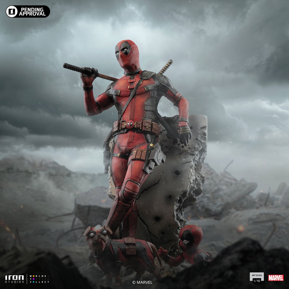 Deadpool & Wolverine Deadpool 1:10 Art Scale Limited Edition Statue - Image 5