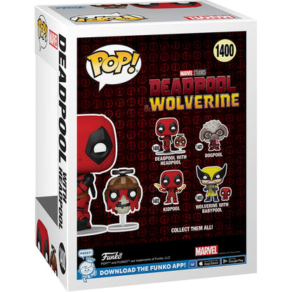 Deadpool & Wolverine Deadpool with Headpool Funko Pop! Vinyl Figure #1400 and Buddy - Image 2