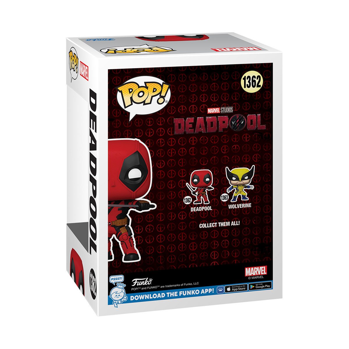 Deadpool & Wolverine Deadpool with Swords Funko Pop! Vinyl Figure #1362 - Image 3