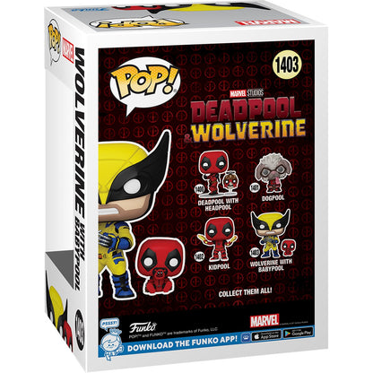 Deadpool & Wolverine with Babypool Funko Pop! Vinyl Figure #1403 and Buddy - Image 2