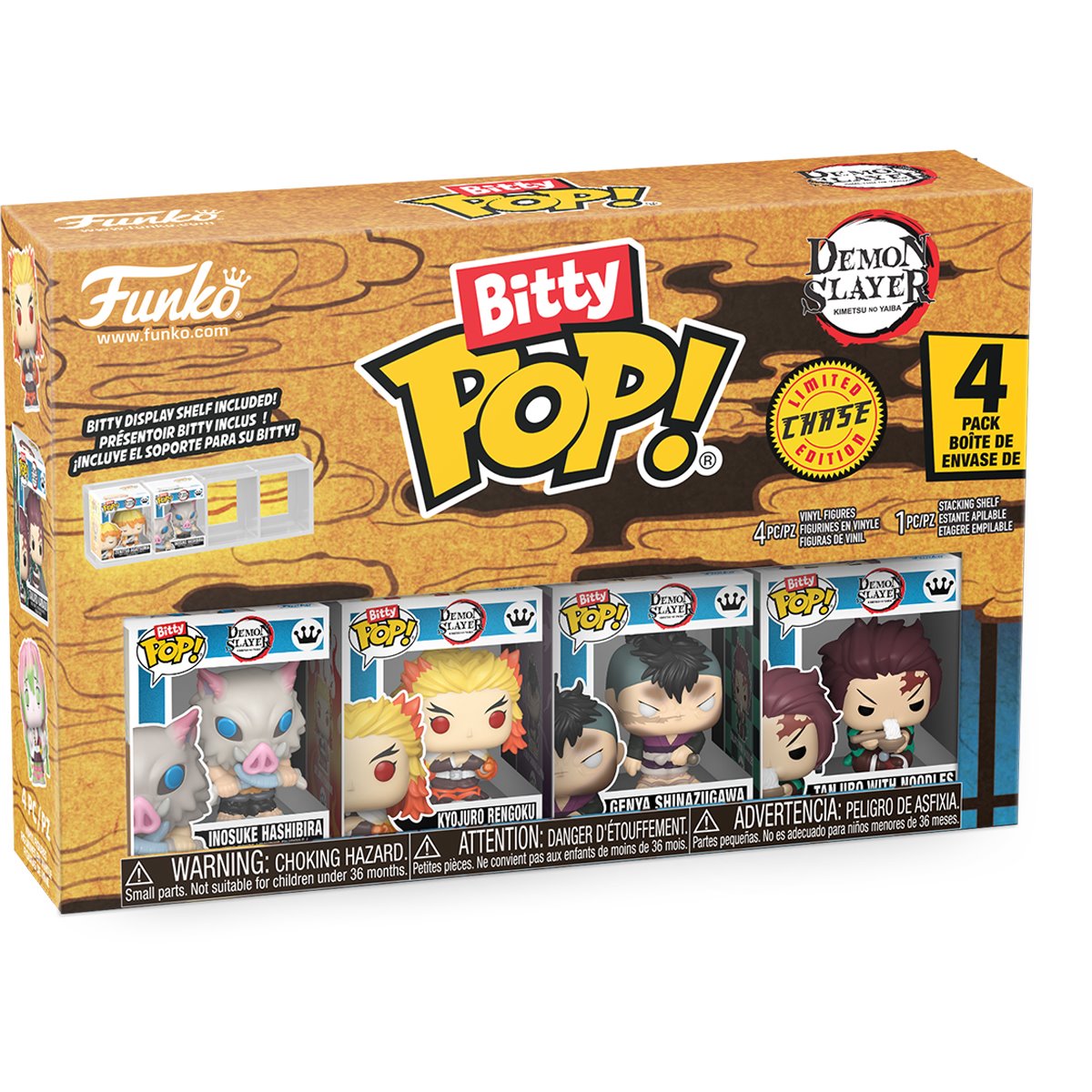 Demon Slayer Inosuke Hashibira Funko Bitty Pop! Mini-Figure 4-Pack - Specialty - Image 9