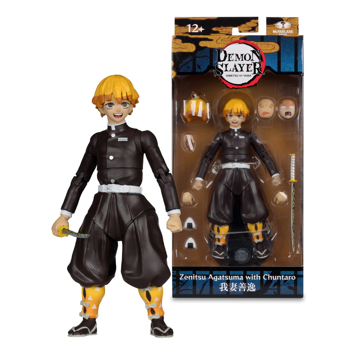 Demon Slayer Wave 8 Zenitsu Agatsuma with Chuntaro 7-Inch Scale Action Figure - Image 5