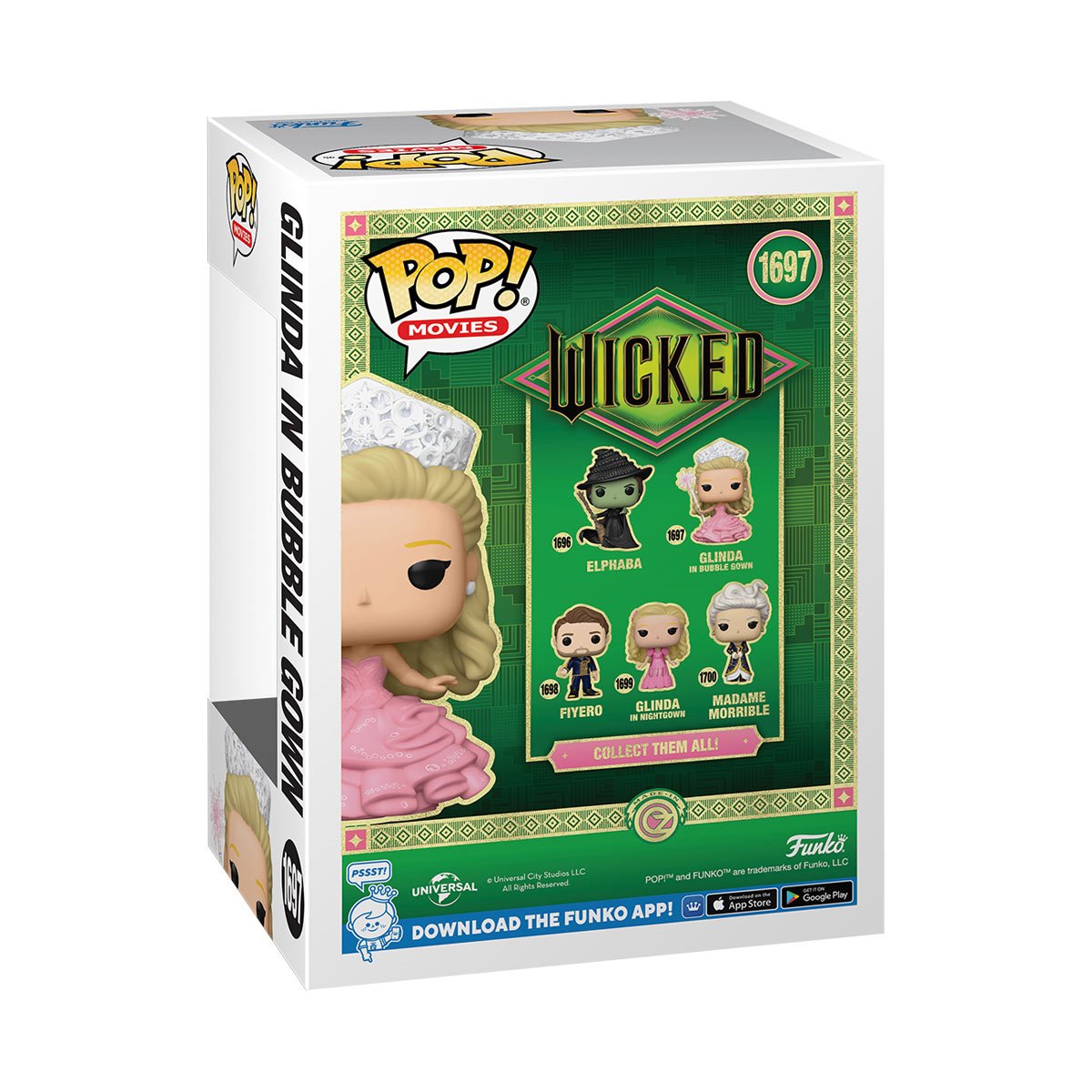 Wicked Part 1 Glinda in Bubble Gown Funko Pop! Vinyl Figure #1697 - Image 3