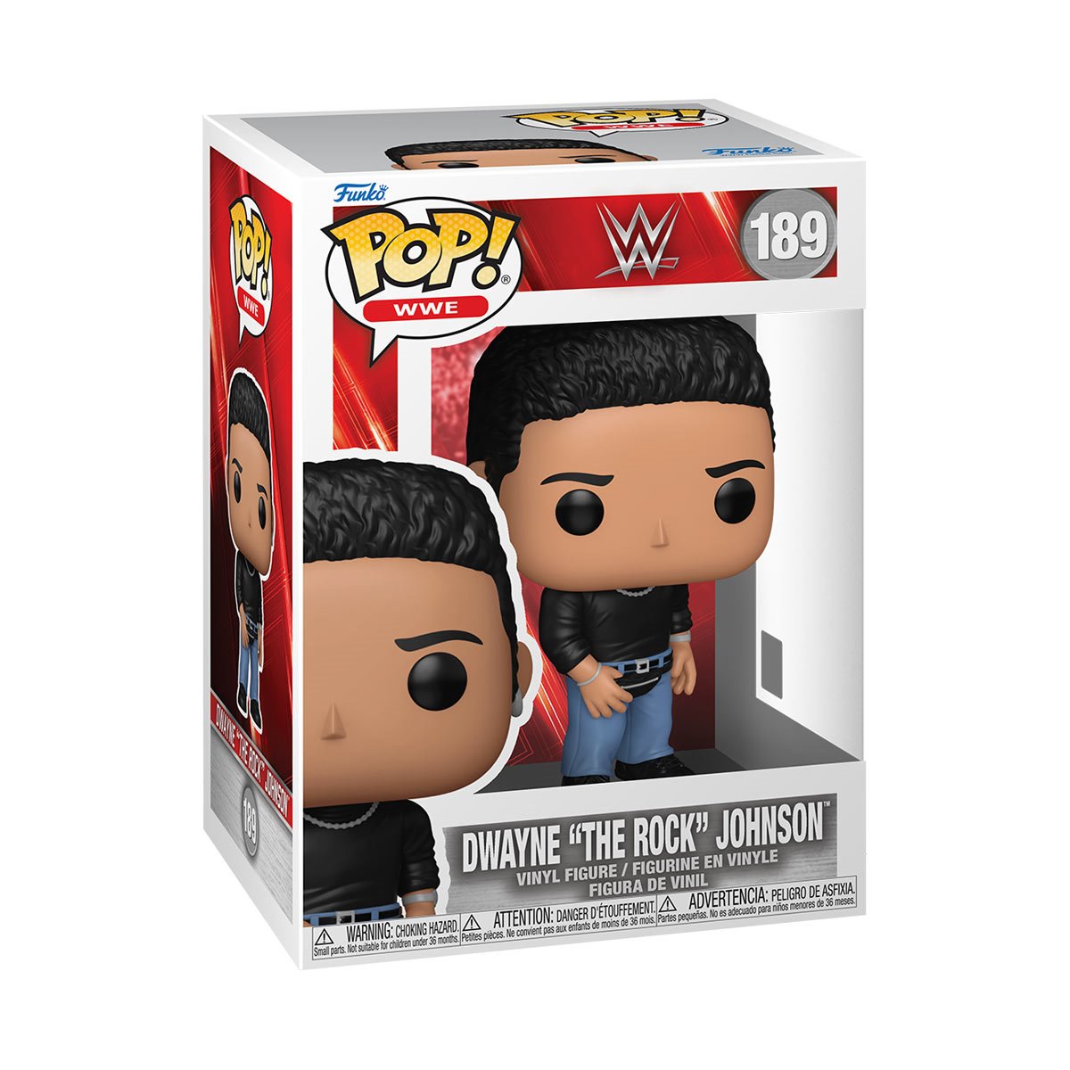 WWE Dwayne The Rock Johnson with Fanny Pack Funko Pop! Vinyl Figure #189 - Image 2