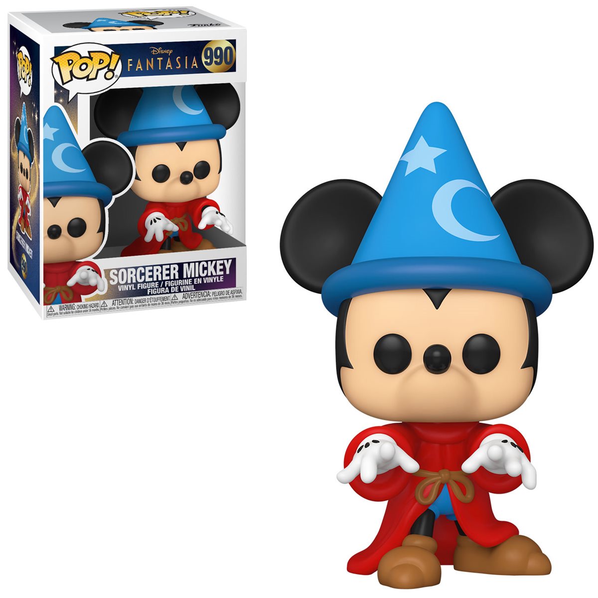 Disney Fantasia 80th Anniversary Sorcerer Mickey Funko Pop! Vinyl Figure #990 - Image 2