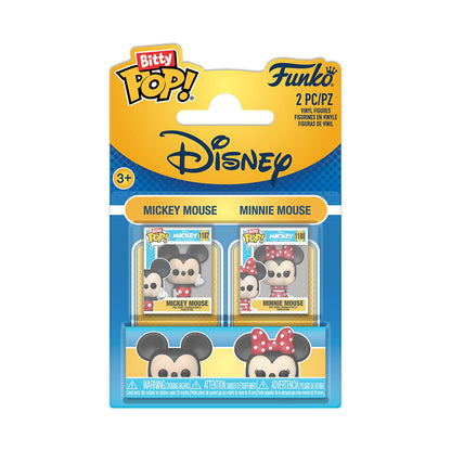 Disney Mickey Mouse and Minnie Mouse Funko Bitty Pop! Mini-Figure 2-Pack - Image 6