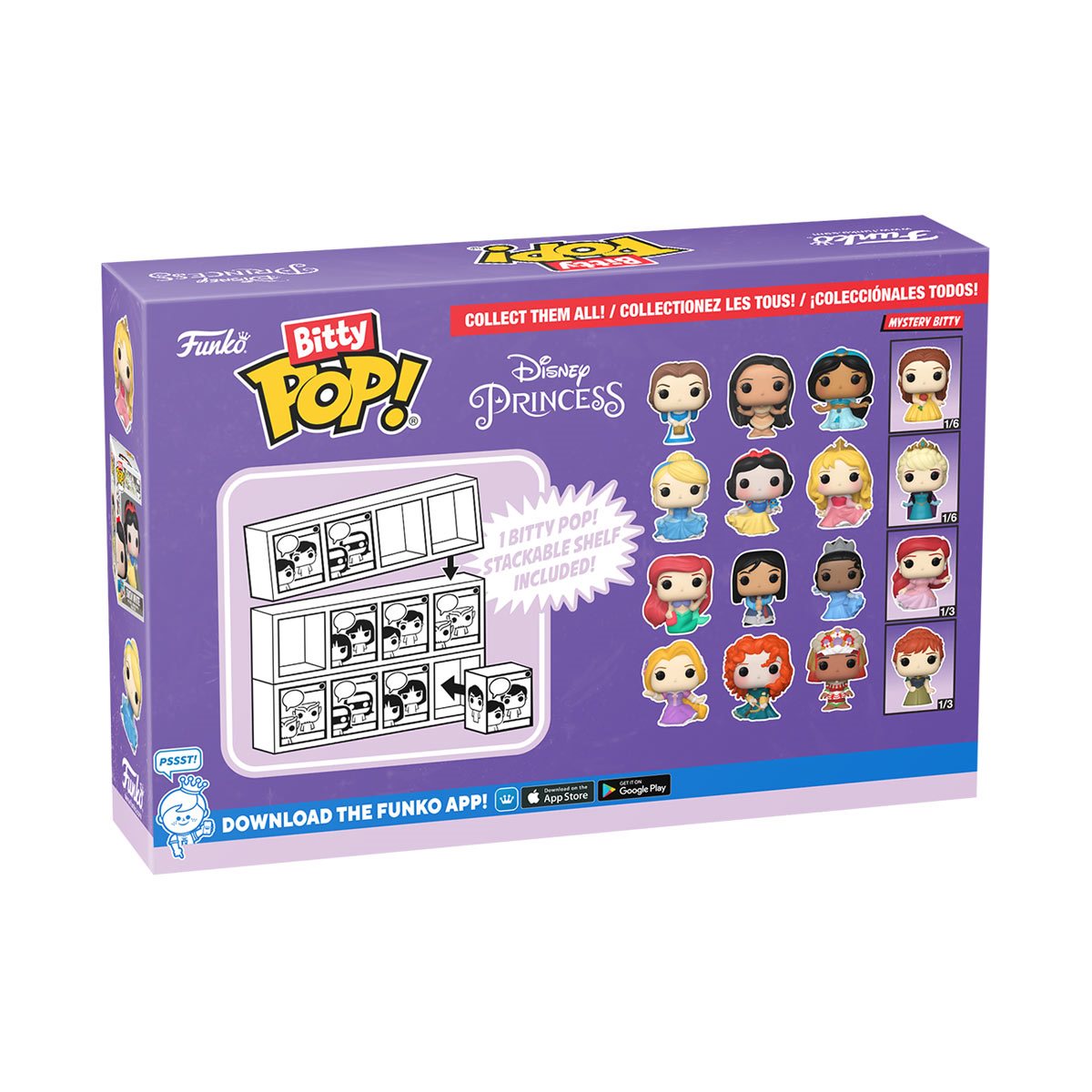 Disney Princesses Belle Funko Bitty Pop! Mini-Figure 4-Pack - Image 18