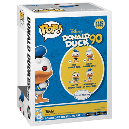 Donald Duck 90th Anniversary Donald Duck with Heart Eyes Funko Pop! Vinyl Figure #1445 - Image 3