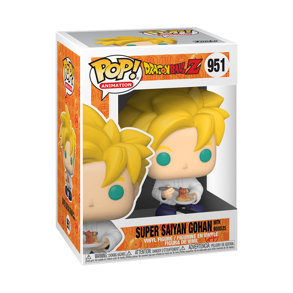 Dragon Ball Z Super Saiyan Gohan with Noodles Funko Pop! Vinyl Figure #951 - Image 3