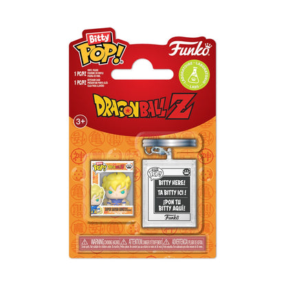 Dragon Ball Z Super Saiyan Goku First Appearance Funko Bitty Pop! Mini-Figure and Key Chain Case - Image 3