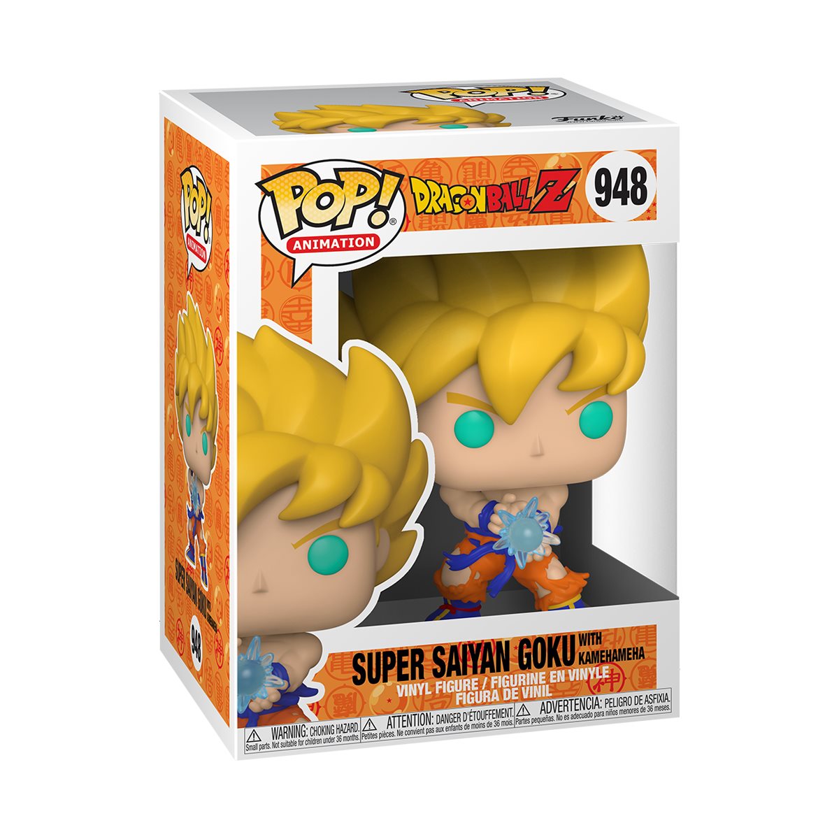 Dragon Ball Z Super Saiyan Goku with Kamehameha Wave Funko Pop! Vinyl Figure #948 - Image 2
