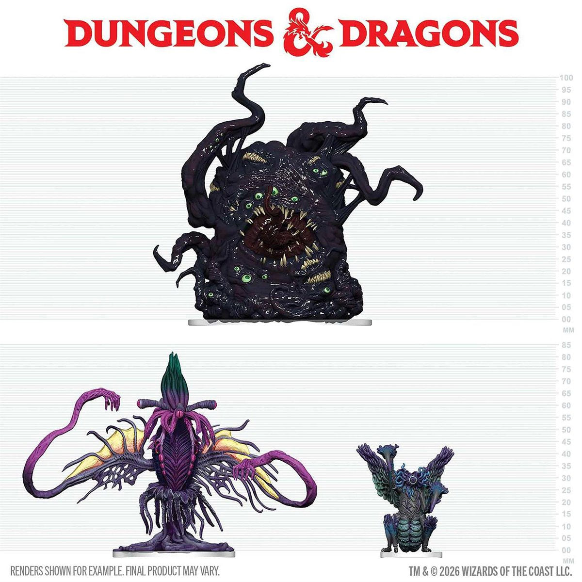 Dungeons & Dragons Icons of the Realms: Eldritch Enemies of Ravenloft Mini-Figure 3-Pack - Image 2