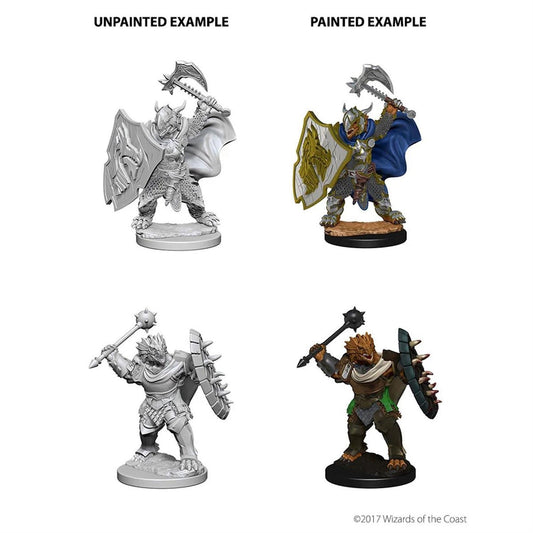 Dungeons & Dragons Nolzur's Marvelous Miniatures Dragonborn Male Paladin Mini-Figure 2-Pack - Image 2