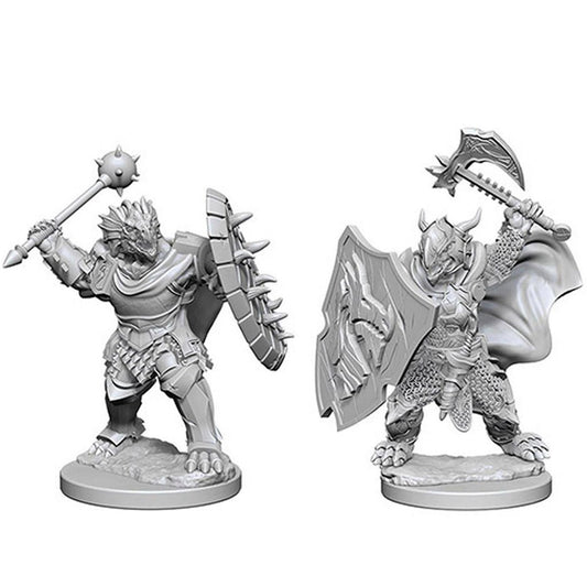 Dungeons & Dragons Nolzur's Marvelous Miniatures Dragonborn Male Paladin Mini-Figure 2-Pack