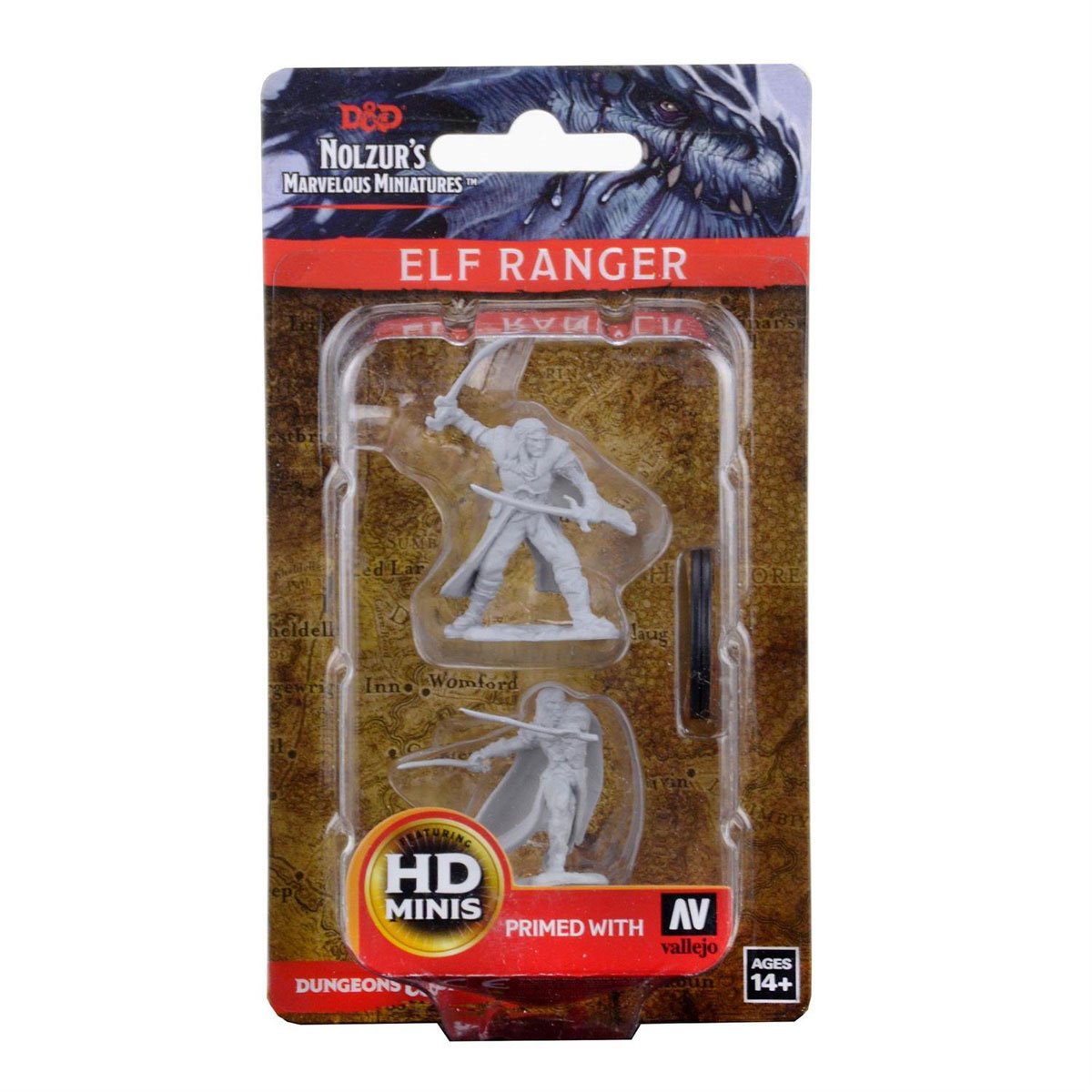 Dungeons & Dragons Nolzur's Marvelous Miniatures: Elf Male Ranger Mini-Figure 2-Pack