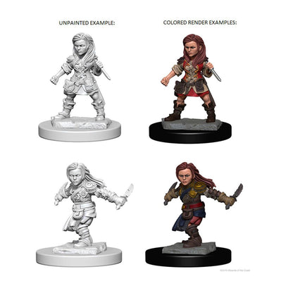 Dungeons & Dragons Nolzur's Marvelous Miniatures: Halfling Female Rogue Mini-Figure 2-Pack - Image 2