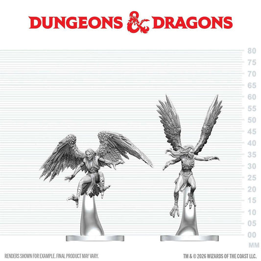 Dungeons & Dragons Nolzur's Marvelous Miniatures: Harpies Mini-Figure 2-Pack - Image 2