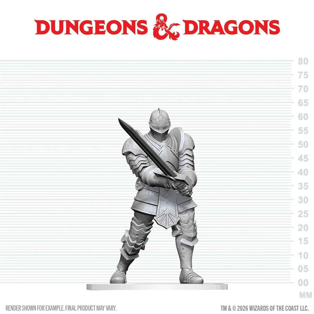 Dungeons & Dragons Nolzur's Marvelous Miniatures: Red Knight Guardian Golem Mini-Figure - Image 2