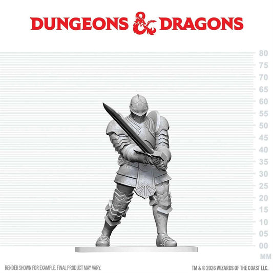 Dungeons & Dragons Nolzur's Marvelous Miniatures: Red Knight Guardian Golem Mini-Figure - Image 2