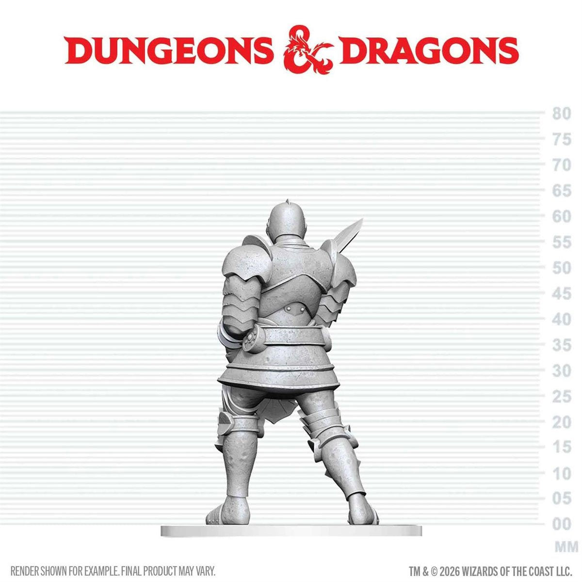 Dungeons & Dragons Nolzur's Marvelous Miniatures: Red Knight Guardian Golem Mini-Figure - Image 3