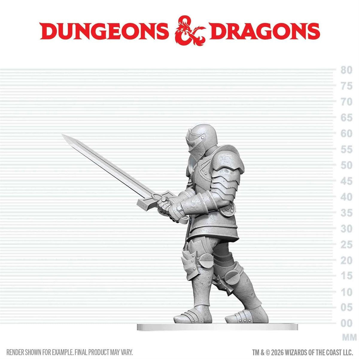 Dungeons & Dragons Nolzur's Marvelous Miniatures: Red Knight Guardian Golem Mini-Figure - Image 5