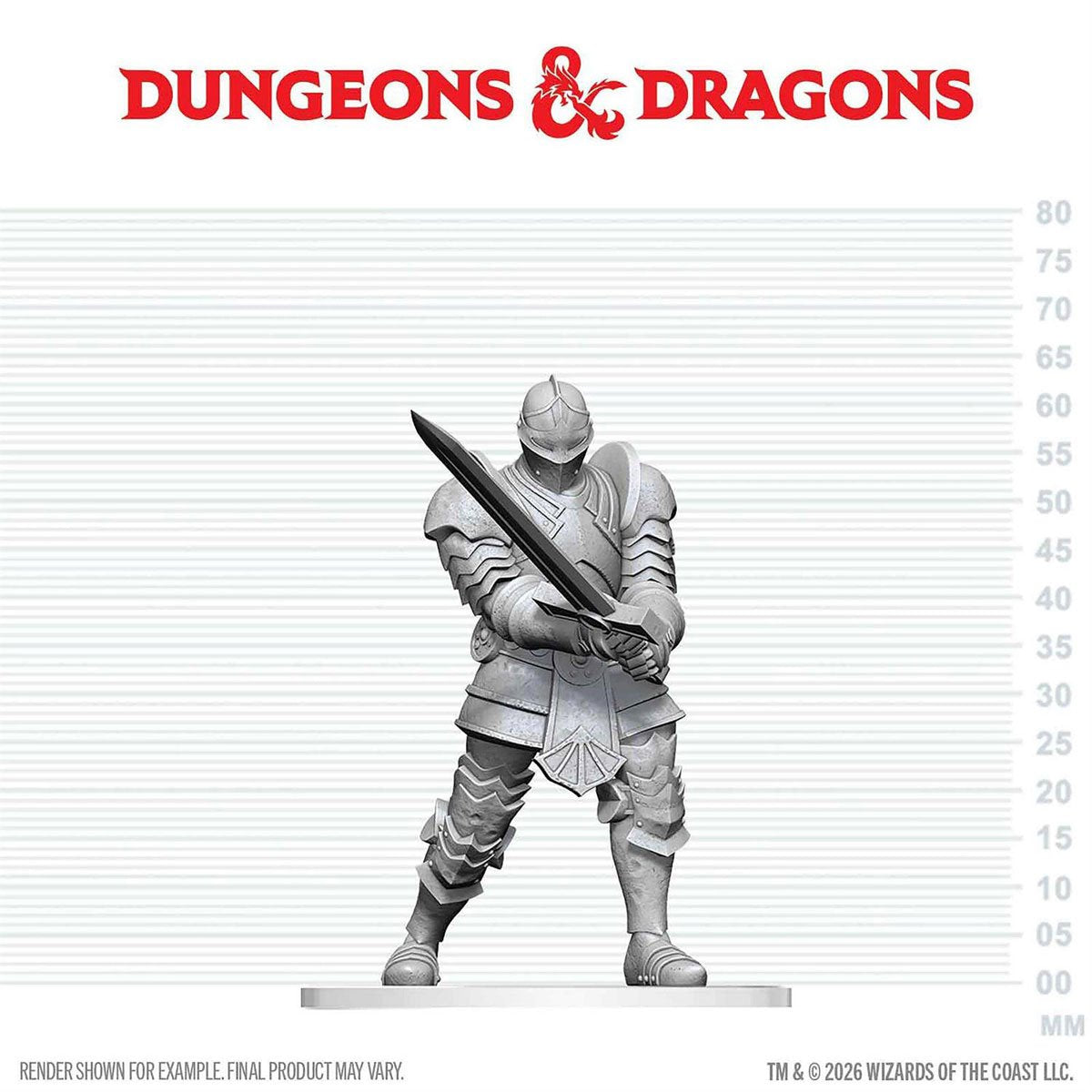 Dungeons & Dragons Nolzur's Marvelous Miniatures: Red Knight Guardian Golem Mini-Figure - Image 6