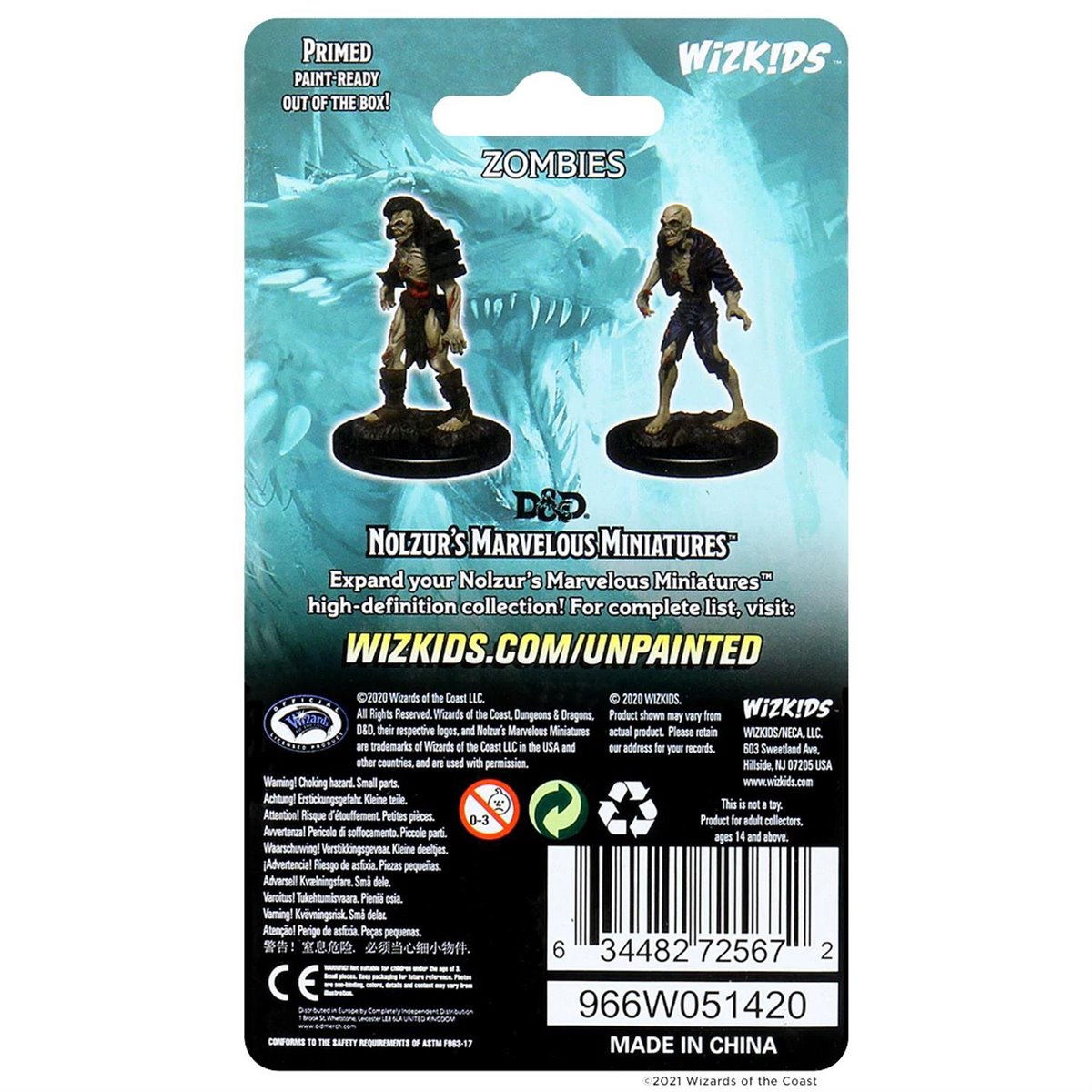 Dungeons & Dragons Nolzur's Marvelous Miniatures Zombies Mini-Figure 2-Pack - Image 3