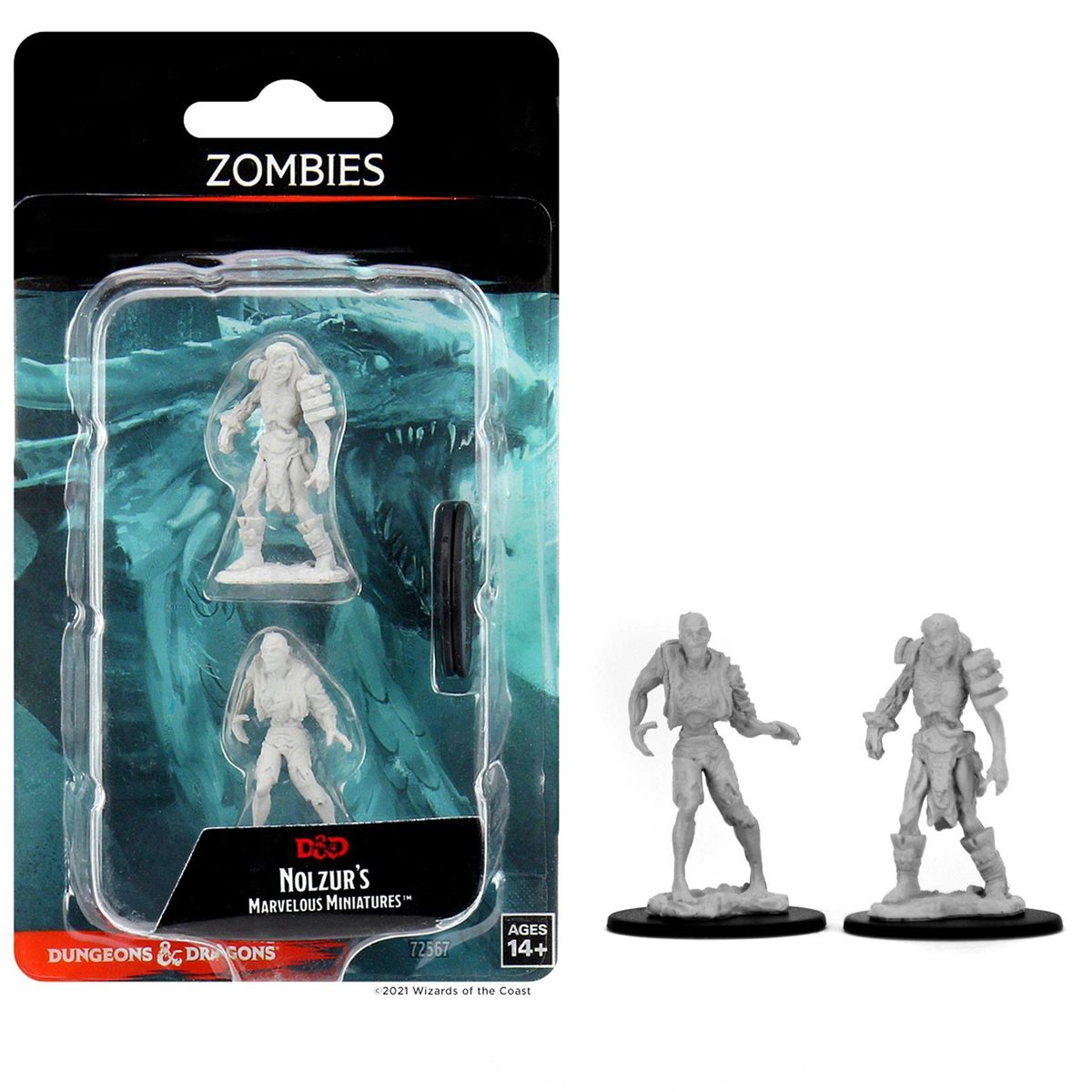 Dungeons & Dragons Nolzur's Marvelous Miniatures Zombies Mini-Figure 2-Pack