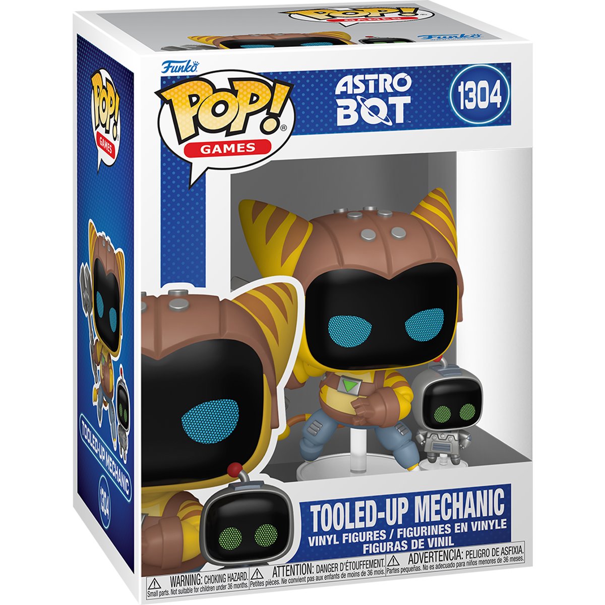 Astro Bot Tooled-Up Mechanic Funko Pop! Vinyl Figure with Buddy #1304 - Image 2