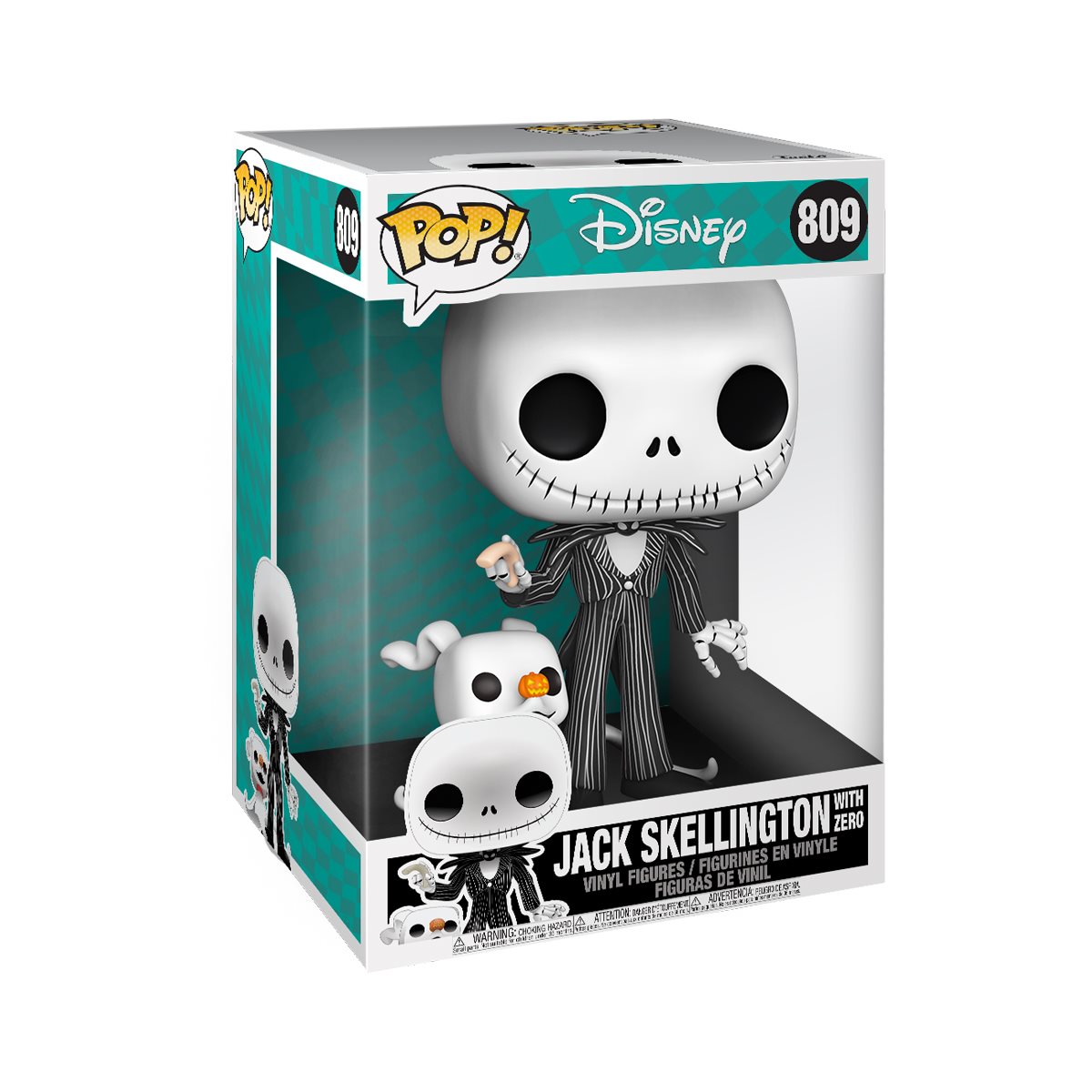 The Nightmare Before Christmas Jack Skellington with Zero 10-Inch Funko Pop! Vinyl Figure #809 - Image 2