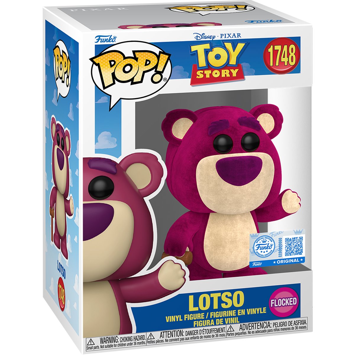 Toy Story Lotso Flocked Funko Pop! Vinyl Figure #1748 - Specialty - Image 3