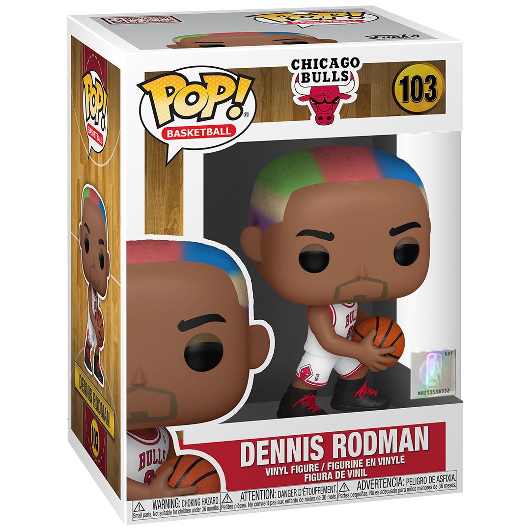 NBA: Legends Dennis Rodman (Bulls Home) Funko Pop! Vinyl Figure #103 - Image 3