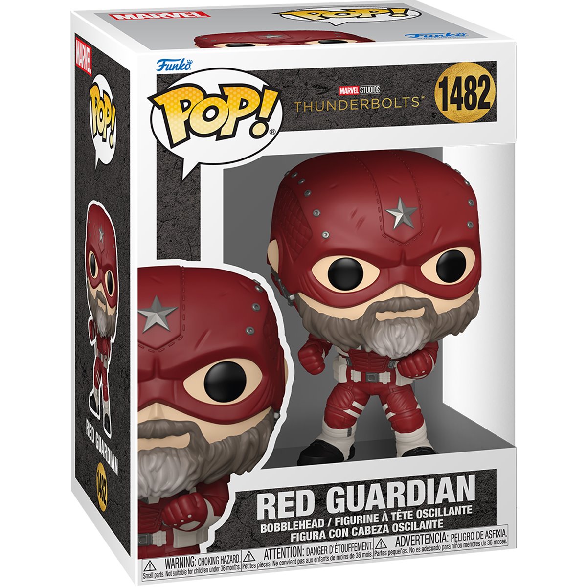 Thunderbolts Red Guardian Funko Pop! Vinyl Figure #1482 - Image 2