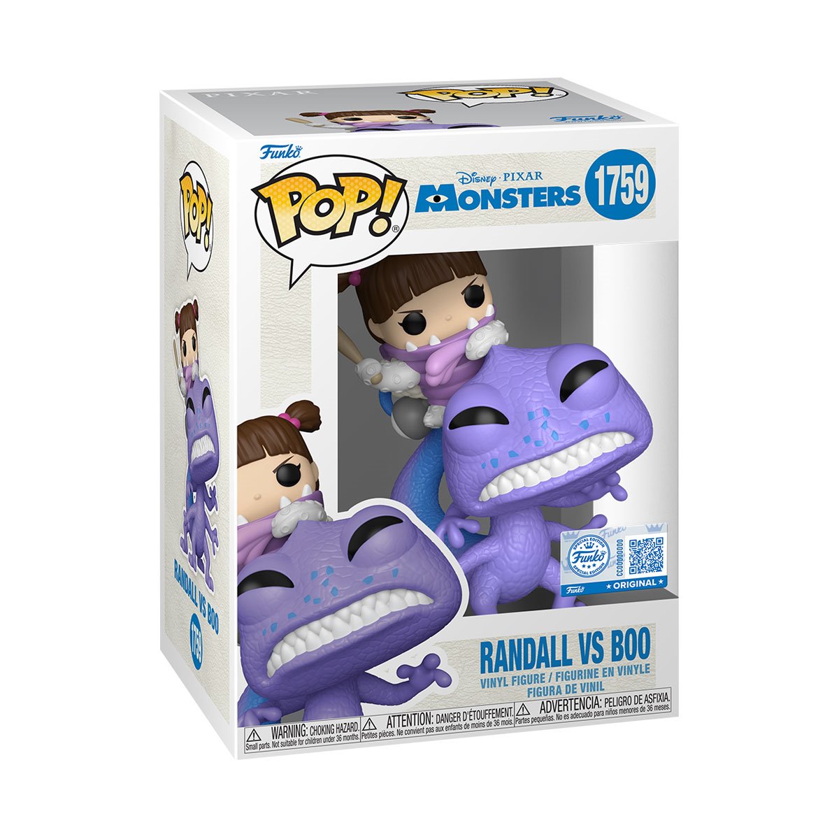 Monsters Inc. Randall vs Boo Funko Pop! Vinyl Figure #1759 - Specialty - Image 3
