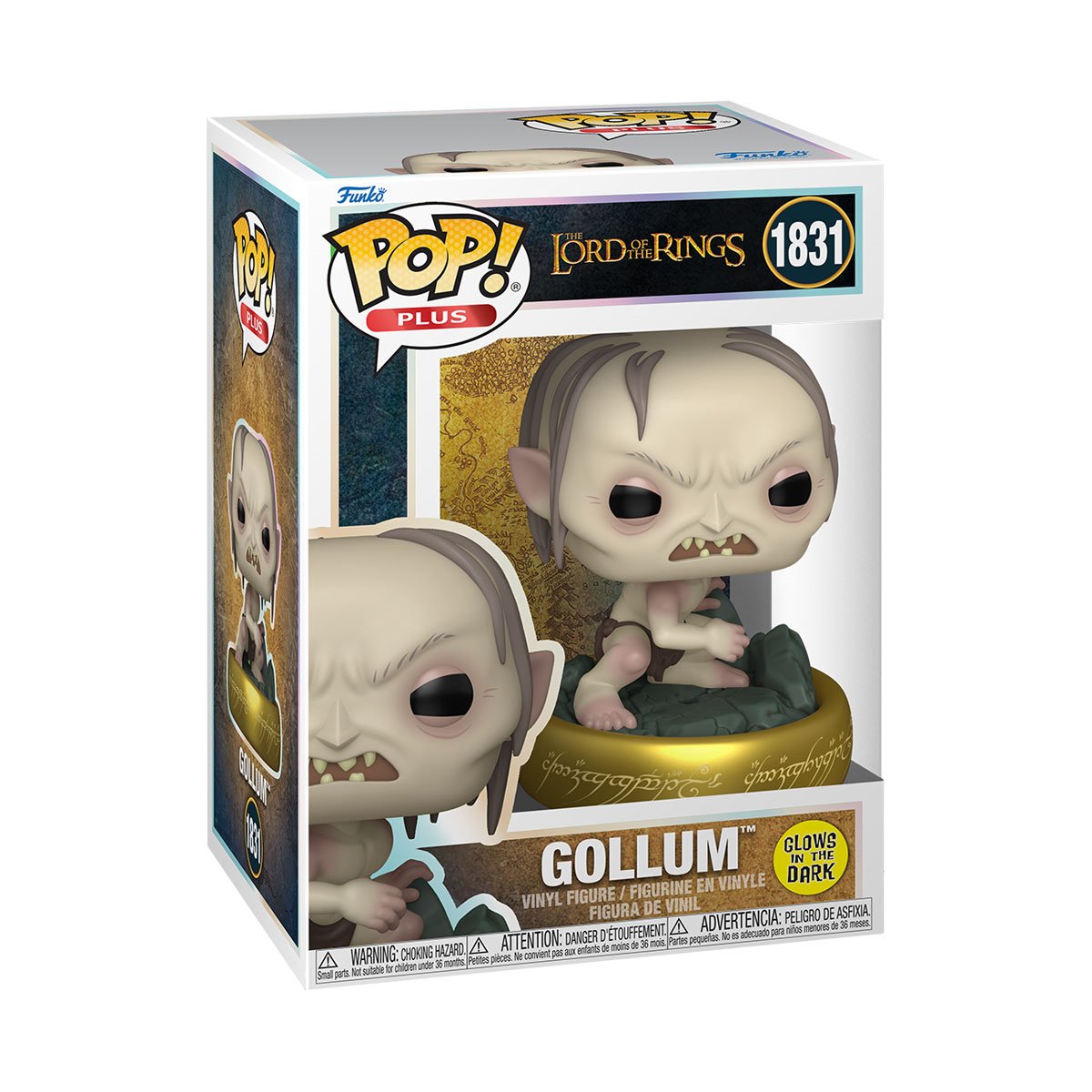 The Lord of the Rings Gollum Glow-in-the-Dark Funko Pop! Vinyl Figure Plus #1831 - Image 4