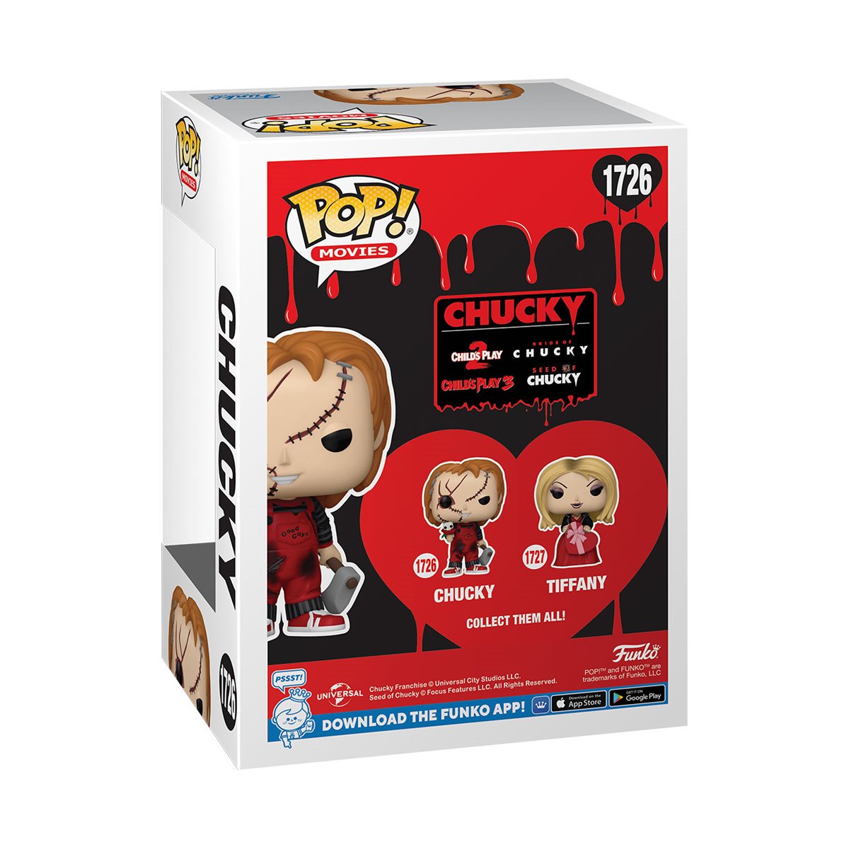 Childs Play Valentines Chucky Funko Pop! Vinyl Figure #1726 - Image 3