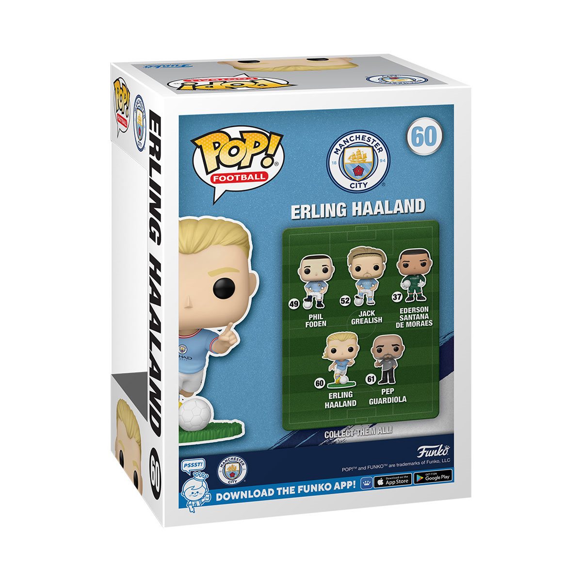 Football Manchester City Erling Haaland Funko Pop! Vinyl Figure #60 - Image 3
