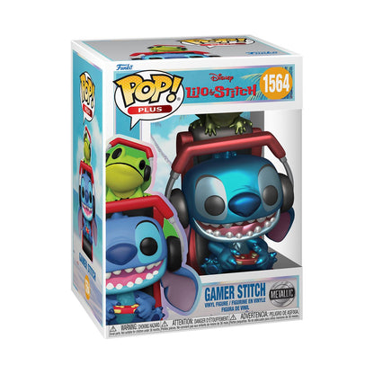 Lilo & Stitch Gamer Stitch Metallic Funko Pop! Vinyl Figure Plus #1564 - Image 2