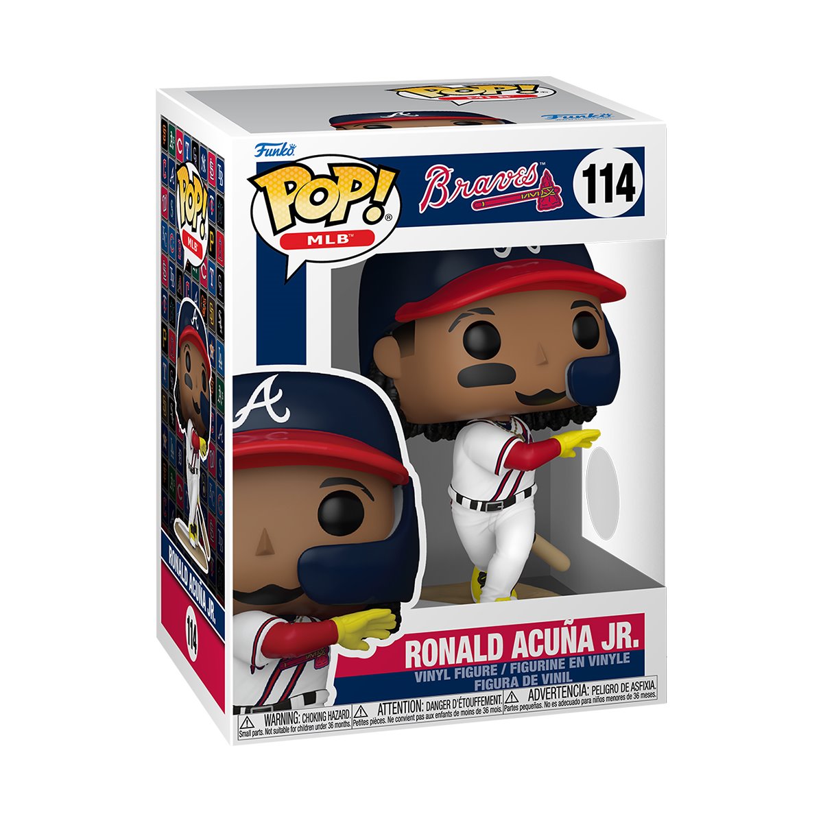 MLB Braves Ronald Acuna Jr. Funko Pop! Vinyl Figure #114 - Image 2