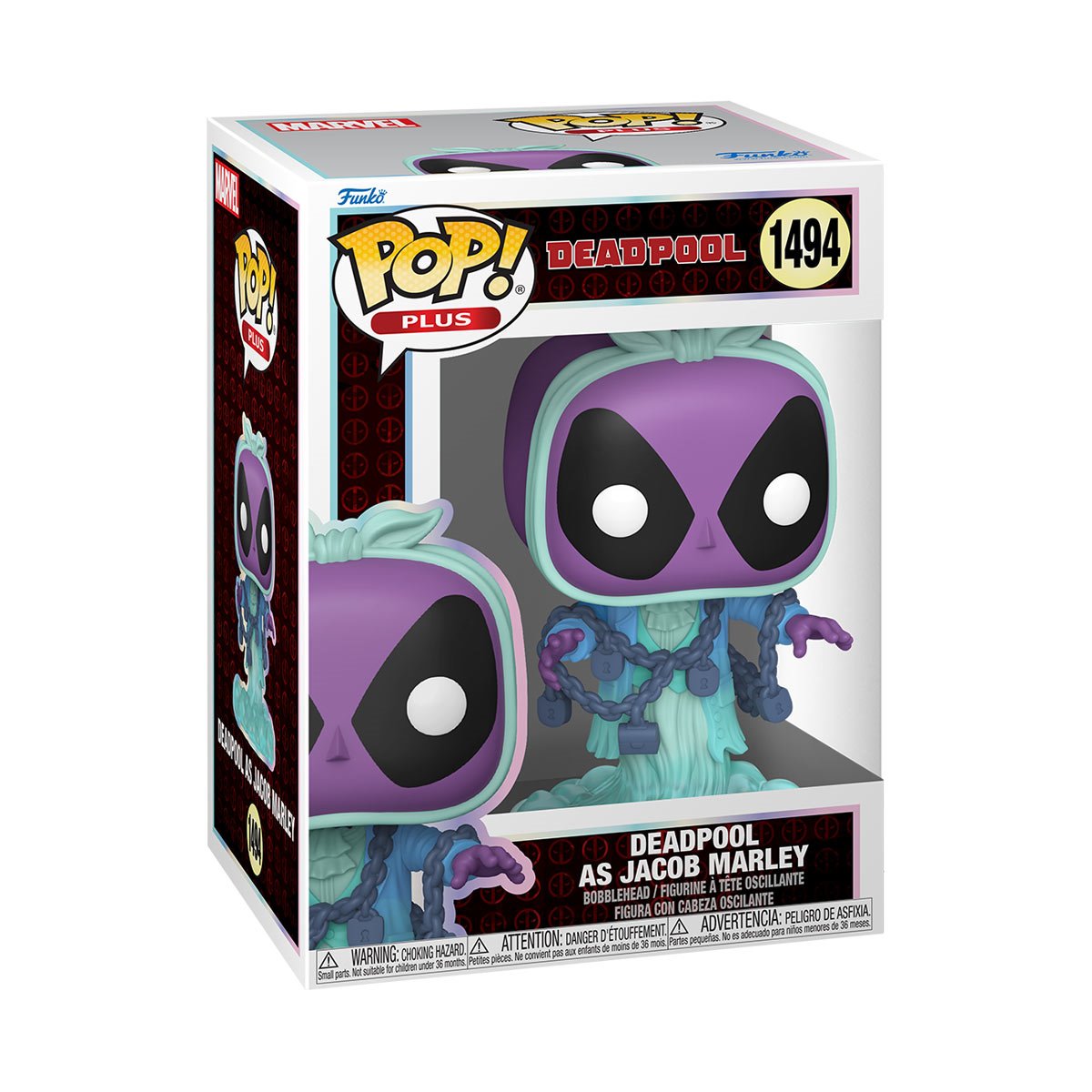 Deadpool Literary Classics Deadpool as Jacob Marley Funko Pop! Vinyl Figure Plus #1494 - Image 2