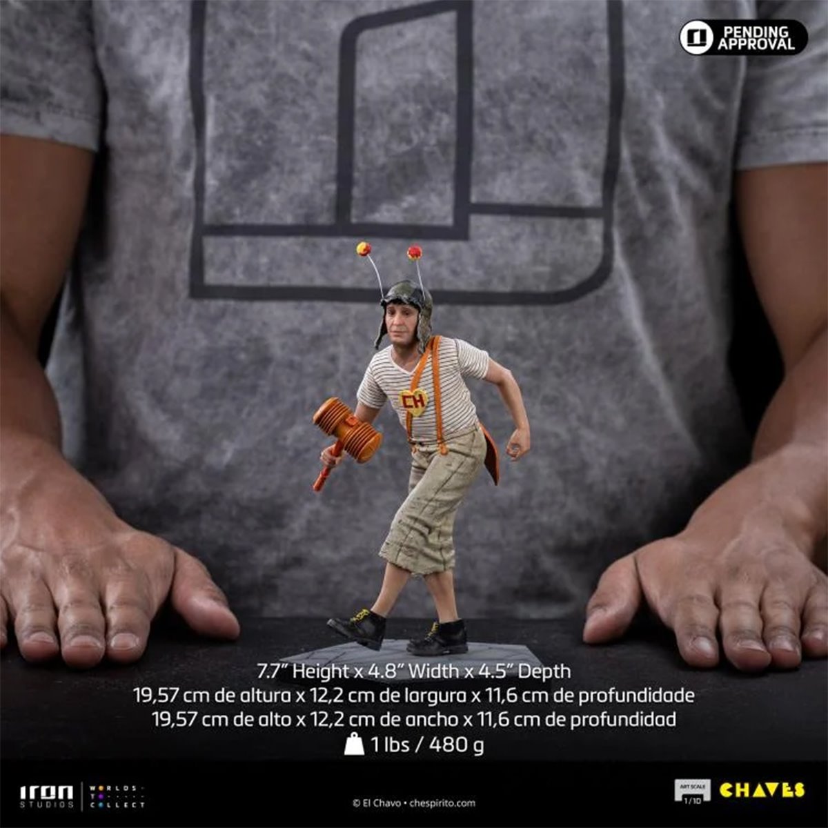 El Chapulin Colorado Chaves 1:10 Art Scale Limited Edition Statue - Image 7