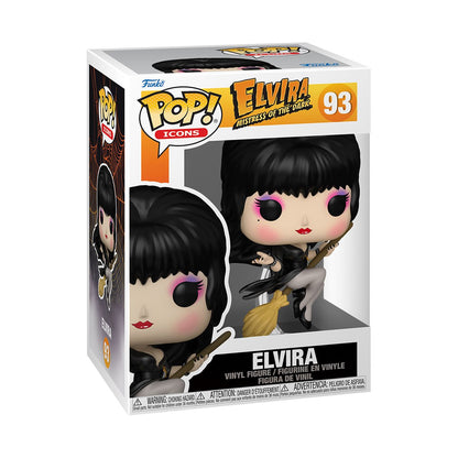 Elvira: Mistress of the Dark Elvira with Broom Funko Pop! Vinyl Figure #93 - Image 2