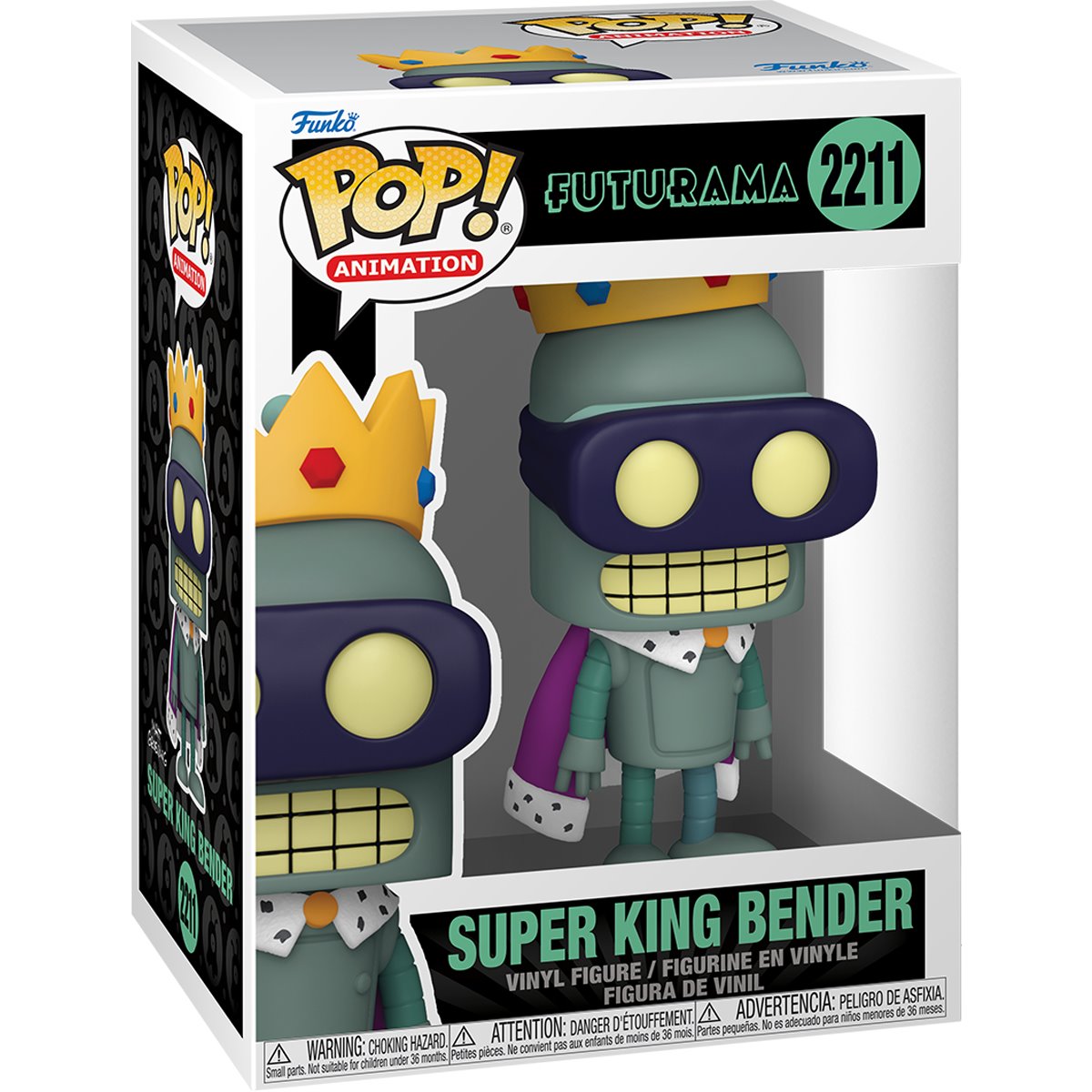Futurama Super King Bender Funko Pop! Vinyl Figure #2211 - Image 2