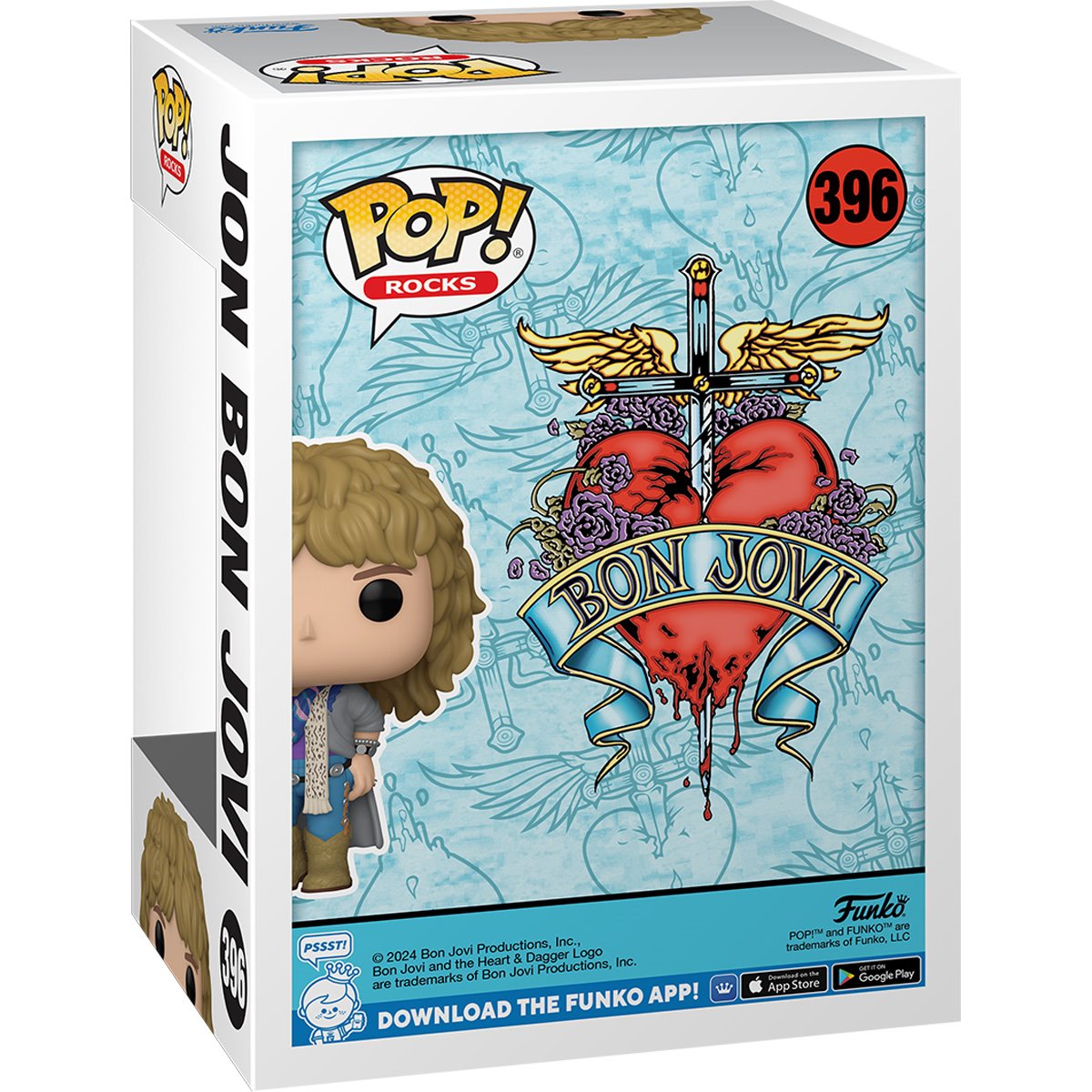 Bon Jovi 1980's Jon Bon Jovi Funko Pop! Vinyl Figure #396 - Image 3