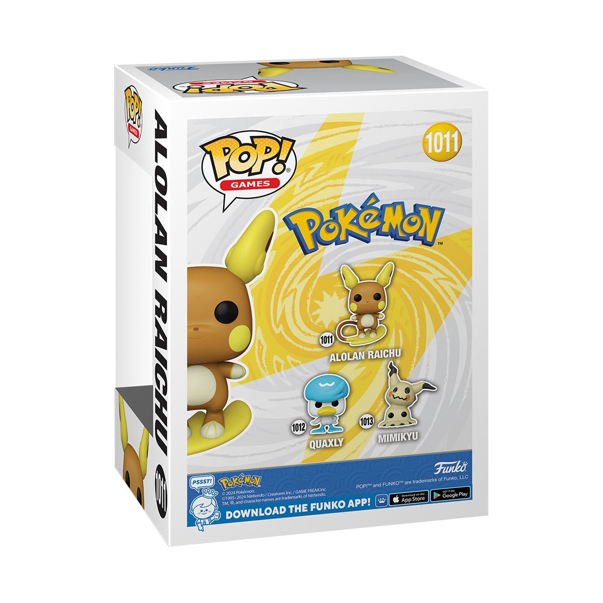 Pokemon Alolan Raichu Funko Pop! Vinyl Figure #1011 - Image 3