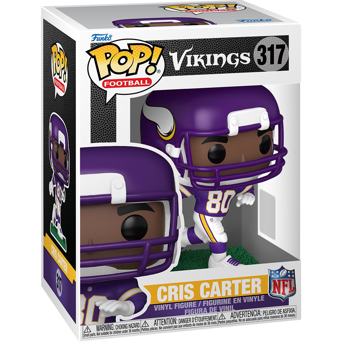NFL Vikings Chris Carter Funko Pop! Vinyl Figure #317 - Image 2