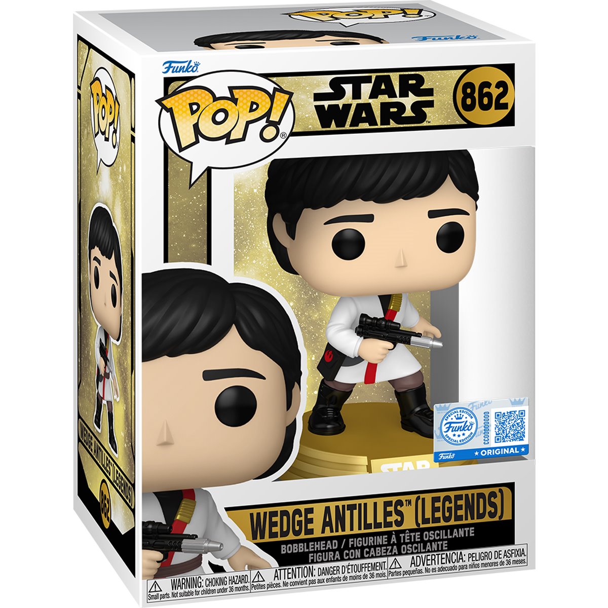Star Wars Legends Wedge Antilles (Legends) Funko Pop! Vinyl Figure #862 - Specialty - Image 2