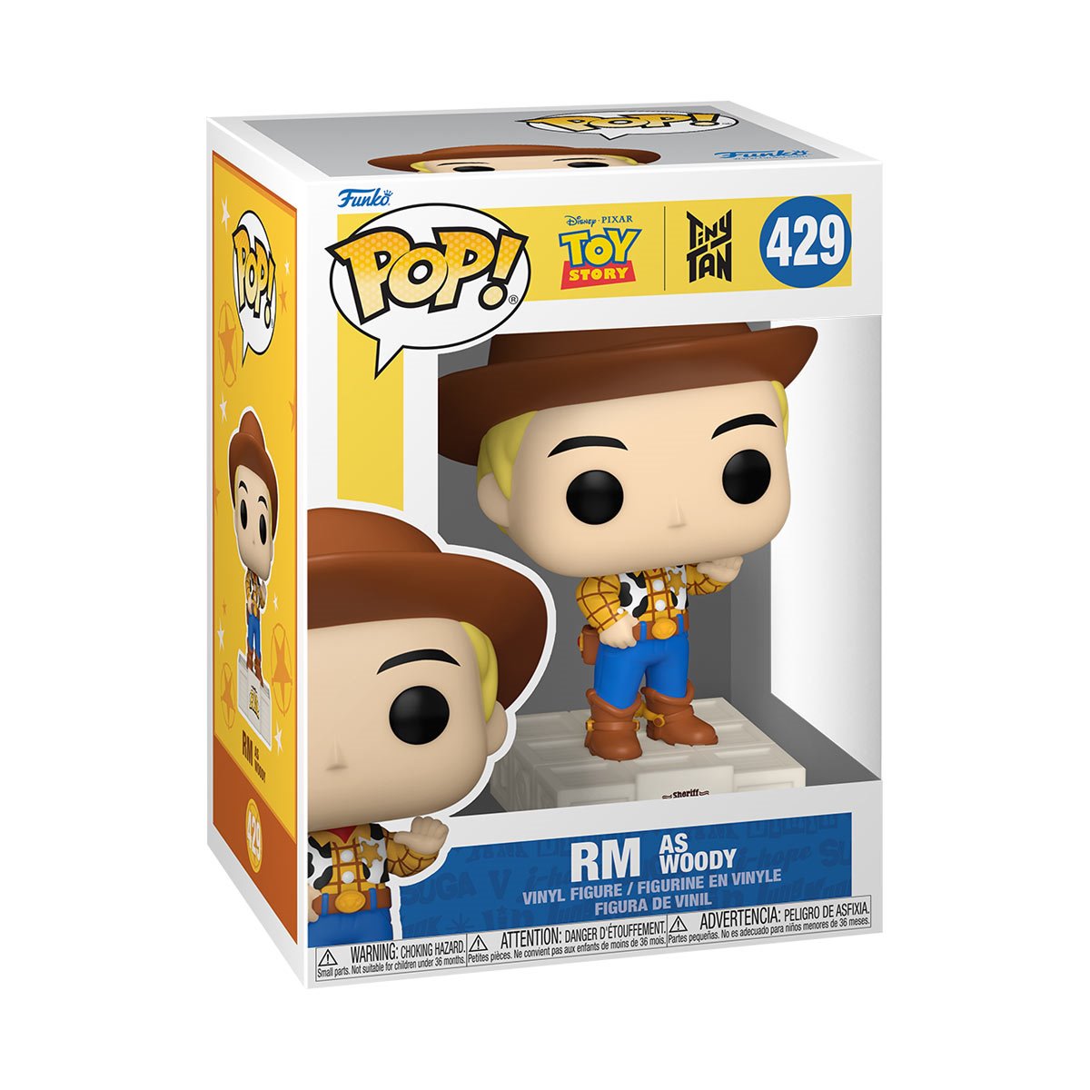 Toy Story x TinyTAN BTS RM as Woody Funko Pop! Vinyl Figure #429 - Image 2