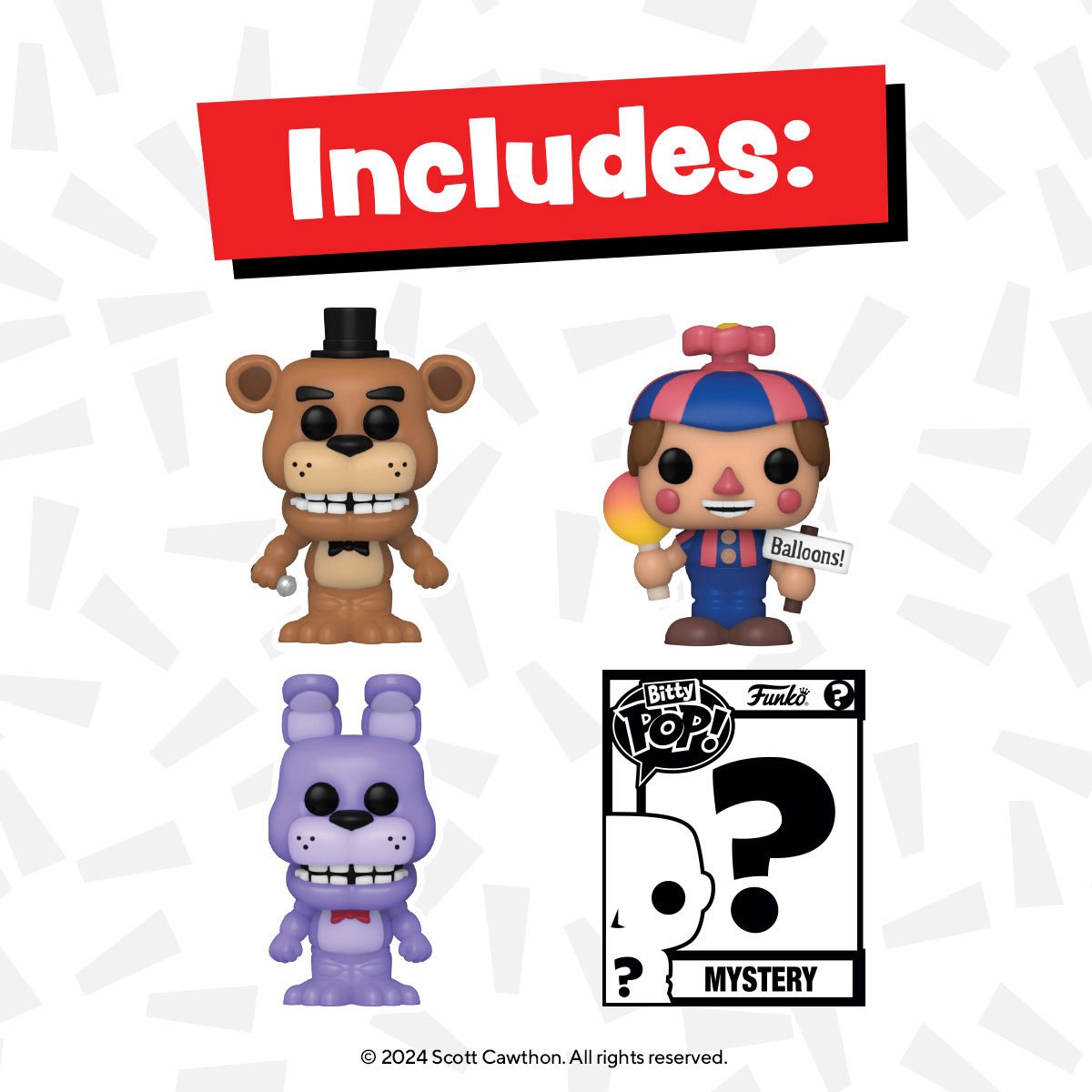 Five Nights at Freddy's Freddy Funko Bitty Pop! Mini-Figure 4-Pack - Image 5